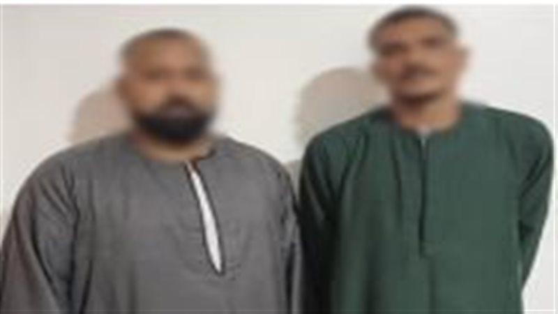 المتهمات عقب القبض عليهما