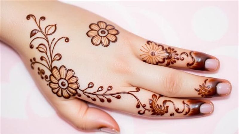 نقوش الحناء في المنام 