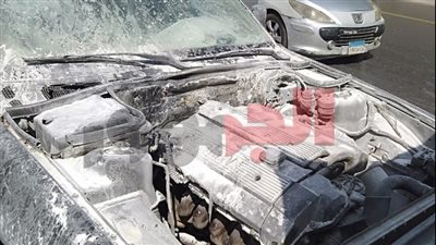 إخماد حريق التهم سيارة في نفق السلام بالقاهرة