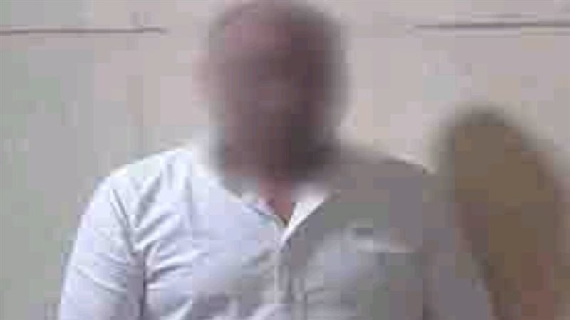 المتهم عقب ضبطه 
