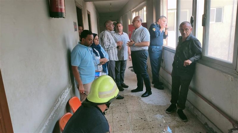 محافظ القليوبية يتابع حريقا محدودا في حي شرق شبرا الخيمة