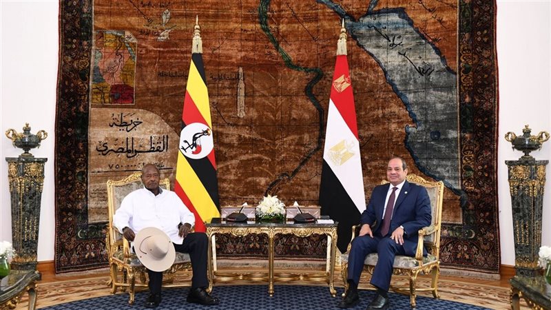 الرئيس السيسي ورئيس أوغندا