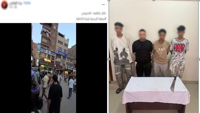 الأمن يضبط 4 سائقين تشاجروا بالأسلحة البيضاء بالقليوبية