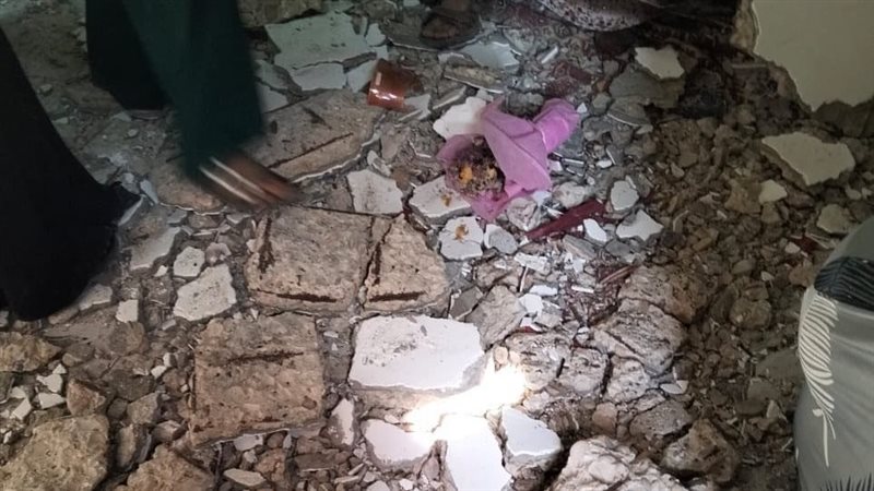 انهيار سقف شقة بالمعادى 