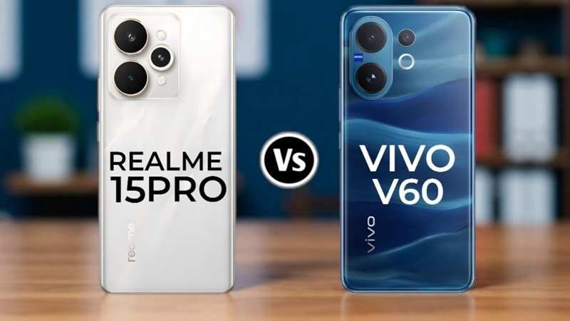 مقارنة بين فيفو V60 5G وريلمي 15 برو