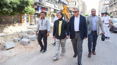محافظ الإسكندرية يتابع أعمال مشروع توسعة شارع أبو قير
