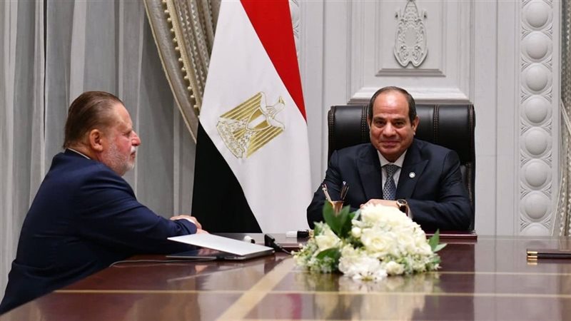 الرئيس السيسي ومحافظ البنك المركزي 