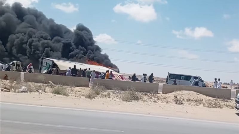   حادث مروع على طريق الإسكندرية- مطروح