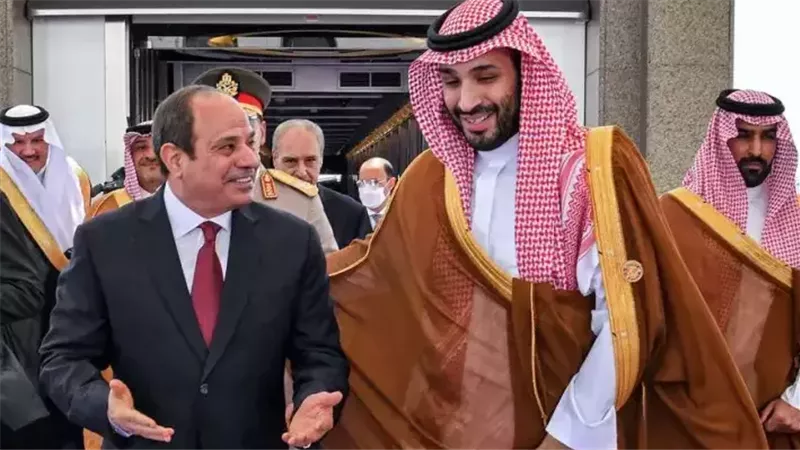 الرئيس السيسي مع الأمير محمد بن سلمان