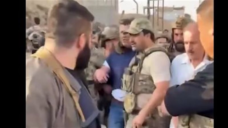 لحظة اعتقال زعيم جبهة الشعب في إقليم كردستان العراق