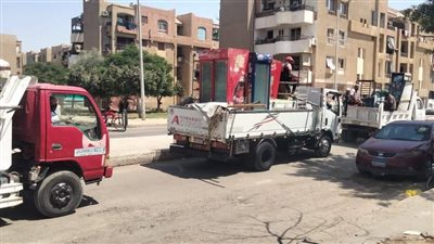 جهاز مدينة الشروق يشن حملة مكبرة لرفع الاشغالات وفتح الممرات 