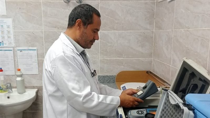 جانب من تحليل عينات مياه البربا