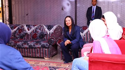 وزيرة التضامن تتفقد جمعية السيدة نفيسة لرعاية اليتيمات بحلوان