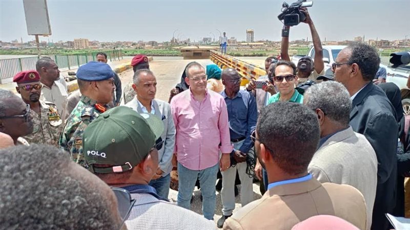 الفريق المصري لتأهيل جسور مدينة الخرطوم 