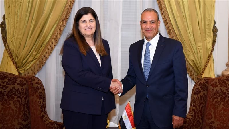 وزير‎ الخارجية يستقبل وزيرة خارجية فلسطين