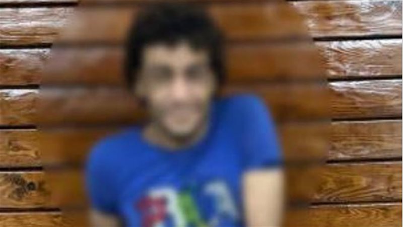 المتهم عقب ضبطه