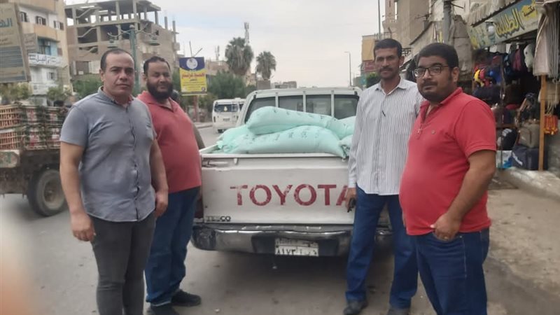 بعض مضبوطات تموين الفيوم