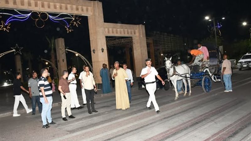 حملة مكبرة لإزالة الإشغالات ومواجهة التسول بكورنيش النيل 