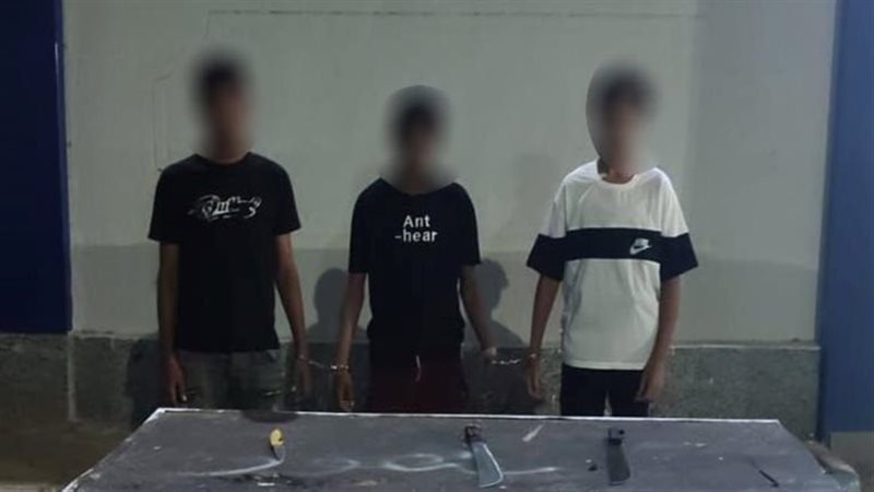 المتهمين بإشهار سلاح أبيض في الإسماعيلية 