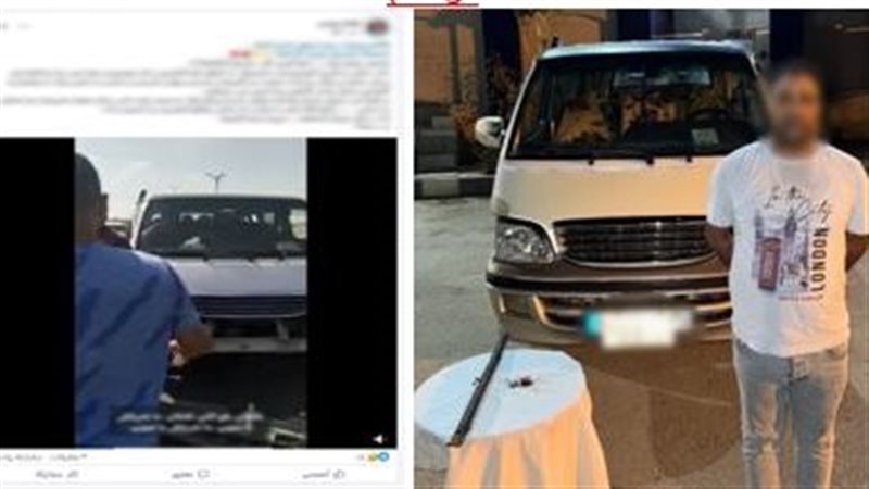 القبض على سائق ميكروباص