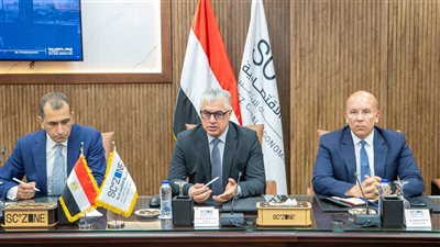 رئيس اقتصادية السويس يستقبل وفد البنك الأوروبي لمناقشة أوجه التعاون