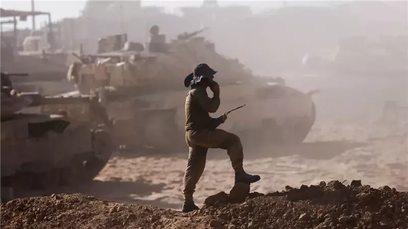 الجيش الإسرائيلي في محيط قطاع غزة