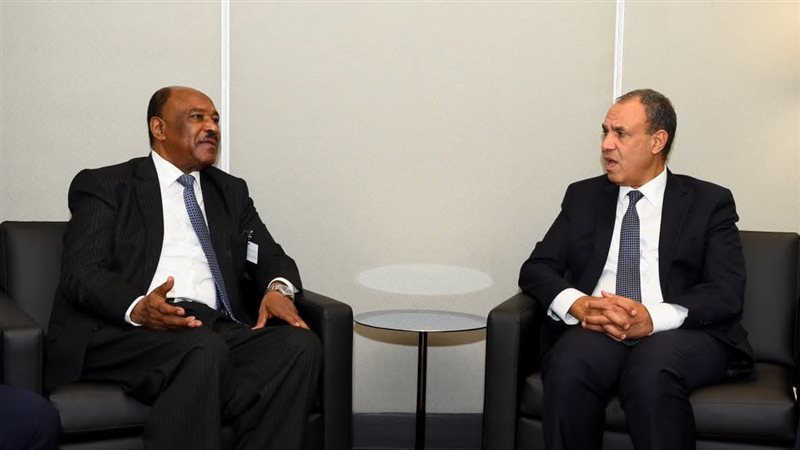 وزير الخارجية مع نظيره السوداني 