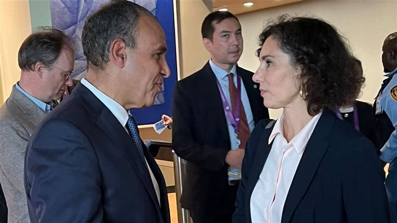 وزير الخارجية والمفوضة الأوروبية