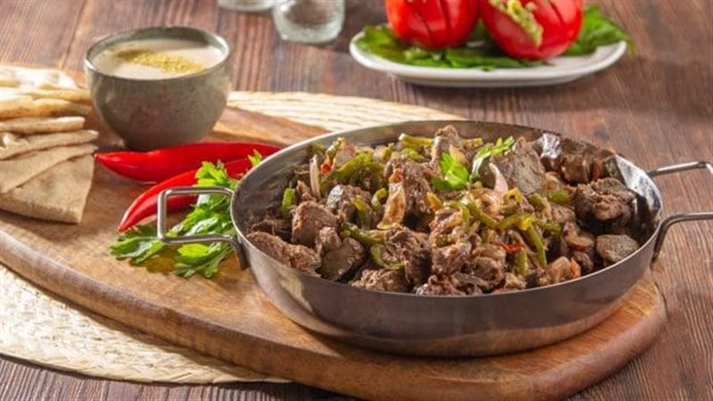 طاجن الكبد والقوانص