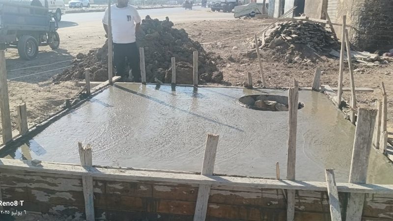 صورة من موقع إحلال وتجدي الصرف الصحي بالفيوم