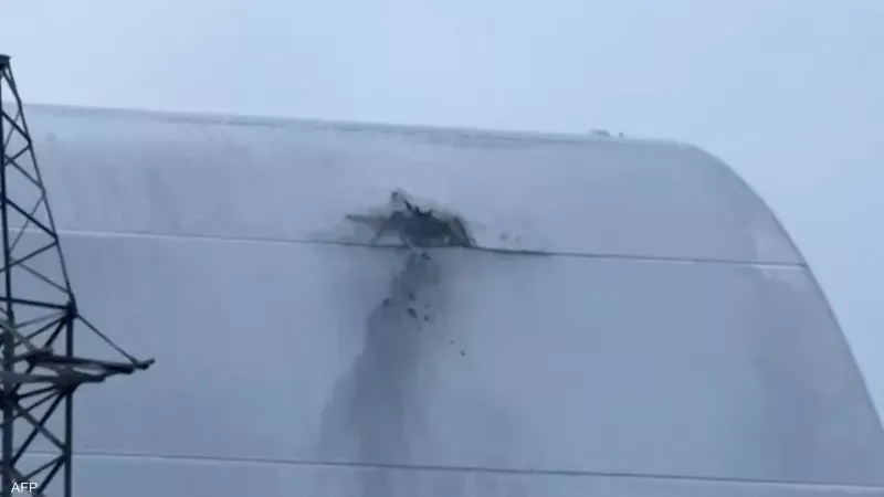 أرشيفية لتضرر جزء من غلاف المحطة في فبراير الماضي