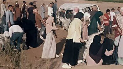 مصرع طالب وإصابة 5 آخرين في حادث تصادم بطريق جهينة سوهاج| صور