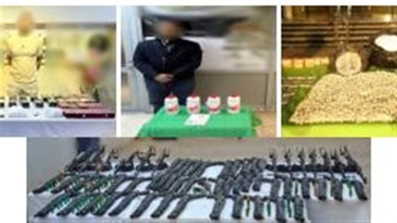 حملة أمنية ناجحة تسفر عن تصفية 4 جنائيين وضبط 696 كجم مخدرات