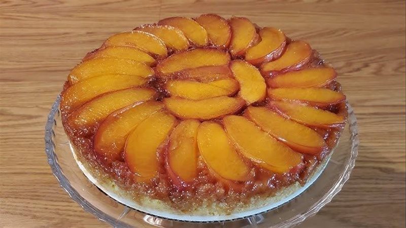 طريقة عمل كيك الخوخ 