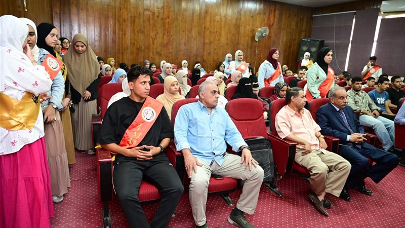 أثناء الاحتفالية بذكرى نصر أكتوبر المجيد