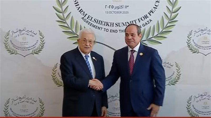 الرئيس السيسي ومحمود عباس