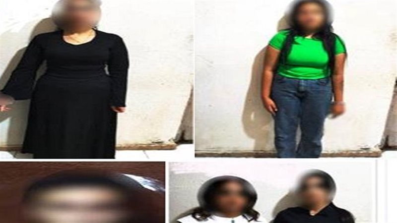 المتهمين عقب القبض عليهم