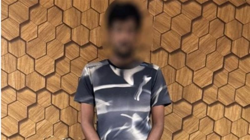 المتهم عقب ضبطه 