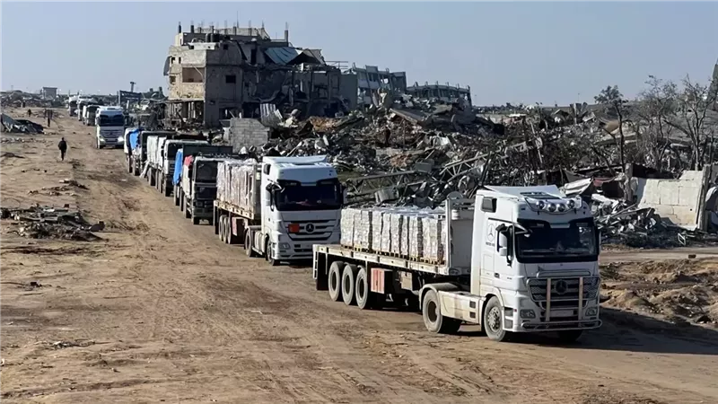  شاحنة المساعدات