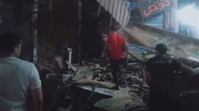 ذعر في الشرقية بسبب انهيار أجزاء من عقار قديم على المارة