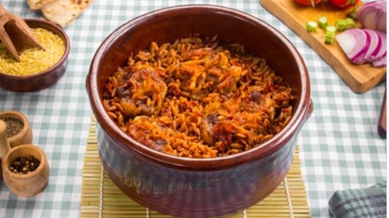  طاجن لسان العصفور بالكبدة