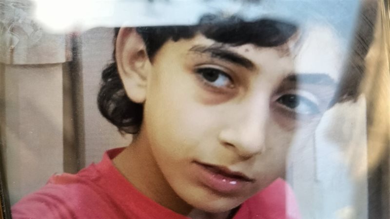 الطفل المعتدى عليه من والده بدمياط