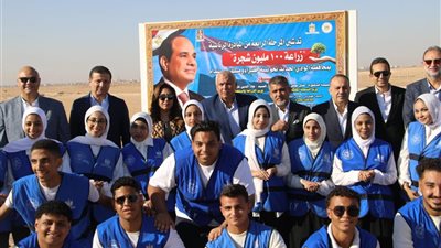 إطلاق المرحلة الرابعة من المبادرة الرئاسية لزراعة 100 مليون شجرة بالوادي الجديد
