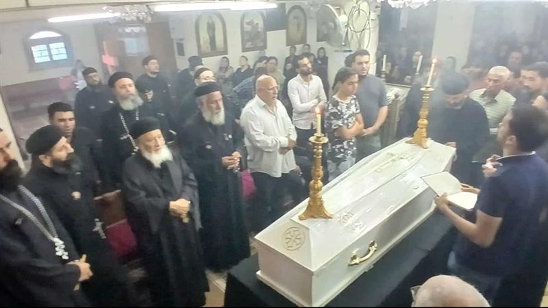 جنازة المصور كيرلس صلاح