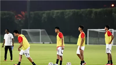 منتخب مصر للناشئين يواصل تدريباته استعدادا لكأس العالم