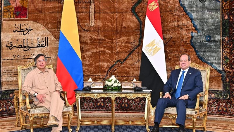 الرئيس السيسي ونظيره الكولومبي