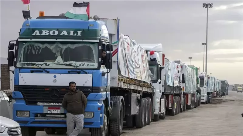 المساعدات الإنسانية لقطاع غزة 