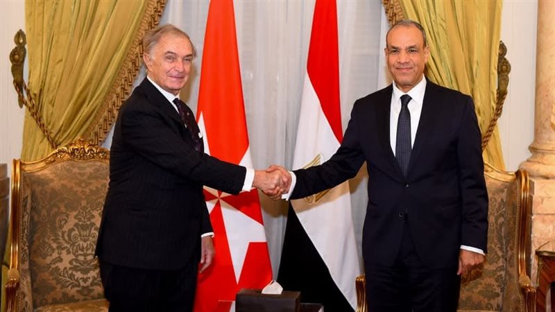 وزير الخارجية مع وزير خارجية منظمة فرسان مالطا