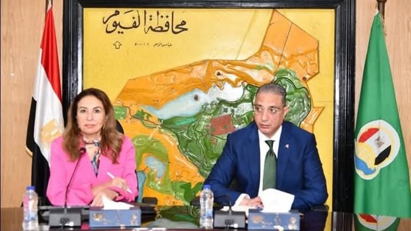 محافظ الفيوم ونائب وزير الاتصالات
