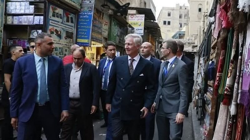 ملك بلجيكا في شوارع مصر 